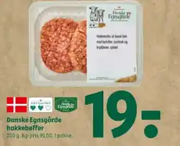 Coop 365 Danske Egnsgårde hakkebøffer tilbud