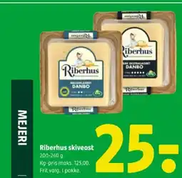 Coop 365 Riberhus skiveost tilbud