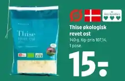 Coop 365 Thise økologisk revet ost tilbud