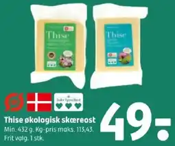 Coop 365 Thise økologisk skæreost tilbud