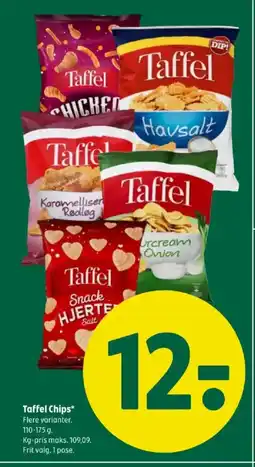 Coop 365 Taffel Chips tilbud
