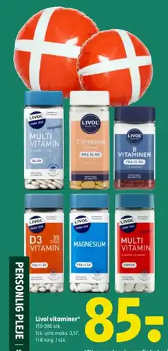 Coop 365 Livol vitaminer tilbud