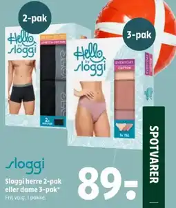 Coop 365 Sloggi herre 2-pak eller dame 3-pak tilbud
