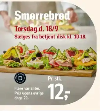 Føtex Smørrebrød tilbud