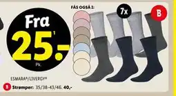 Lidl Strømper, DKK 25 tilbud