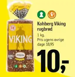 Føtex Kohberg Viking rugbrød tilbud