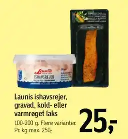 Føtex Launis ishavsrejer, gravad, kold- eller varmrøget laks tilbud