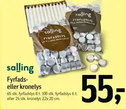 Føtex Fyrfads- eller kronelys tilbud