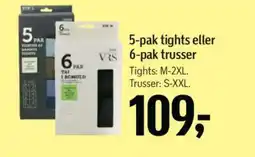 Føtex 5-pak tights eller 6-pak trusser tilbud