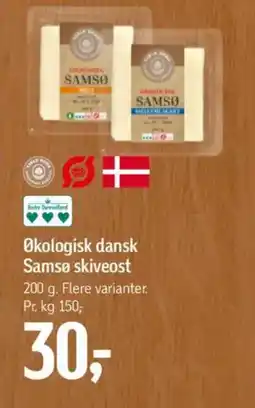 Føtex Økologisk dansk Samsø skiveost tilbud