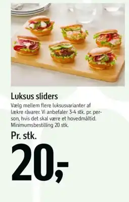 Føtex Luksus sliders tilbud