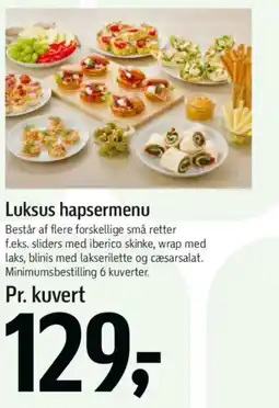 Føtex Luksus hapsermenu tilbud