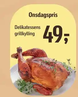Føtex Delikatessens grillkylling tilbud