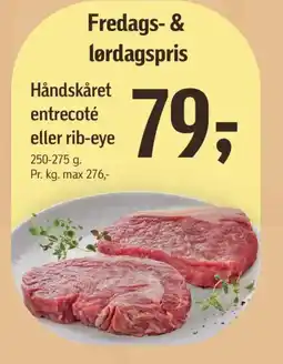 Føtex Håndskåret entrecoté eller rib-eye tilbud