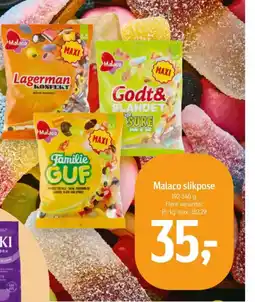 Føtex Malaco slikpose tilbud