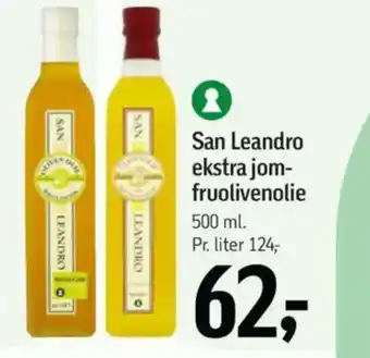 Føtex San Leandro ekstra jom- fruolivenolie tilbud