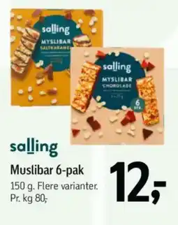 Føtex Salling Muslibar 6-pak tilbud