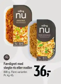 Føtex Salling Nu Færdigret med stegte ris eller nudler tilbud