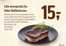Føtex Lille leverpostej fra føtex Delikatessen tilbud