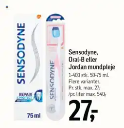 Føtex Sensodyne, Oral-B eller Jordan mundpleje tilbud