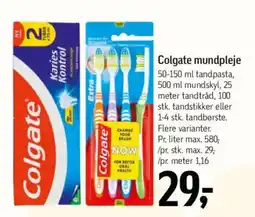 Føtex Colgate mundpleje tilbud