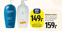 Føtex Biotherm lotion tilbud