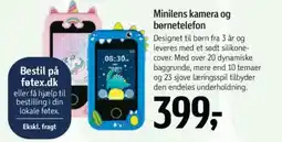 Føtex Minilens kamera og børnetelefon tilbud