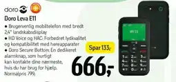 Føtex Doro Leva E11 tilbud