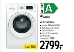 Føtex Whirlpool Vaskemaskine tilbud