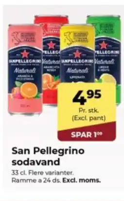 Dagrofa Food Service San Pellegrino sodavand tilbud
