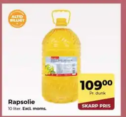 Dagrofa Food Service Rapsolie tilbud
