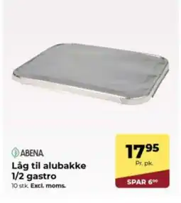 Dagrofa Food Service ABENA Låg til alubakke 1/2 gastro tilbud