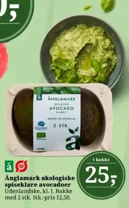 Dagli'Brugsen Änglamark økologiske spiseklare avocadoer tilbud