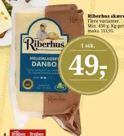 Dagli'Brugsen Riberhus skæreost tilbud