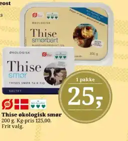 Dagli'Brugsen Thise økologisk smør tilbud