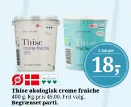 Dagli'Brugsen Thise økologisk creme fraiche tilbud