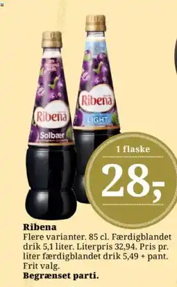 Dagli'Brugsen Ribena tilbud