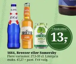 Dagli'Brugsen 1664, Breezer eller Somersby tilbud