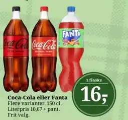 Dagli'Brugsen Coca-Cola eller Fanta tilbud