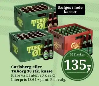 Dagli'Brugsen Carlsberg eller Tuborg tilbud