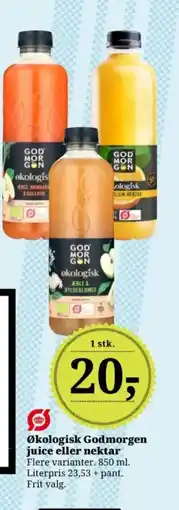Dagli'Brugsen Økologisk Godmorgen juice eller nektar tilbud