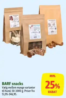 Maxi Zoo BARF snacks tilbud