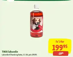 Maxi Zoo TIKKI lakseolie tilbud