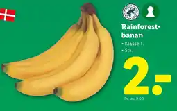 Lidl Rainforest- banan tilbud
