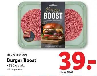 Lidl DANISH CROWN Burger Boost tilbud