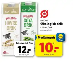 Lidl NATURLI' Økologisk drik tilbud
