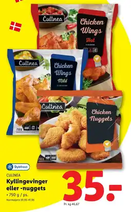 Lidl CULINEA Kyllingevinger eller -nuggets tilbud