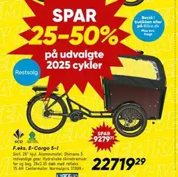 Bilka E-Cargo 5-I, DKK 22719.29 tilbud