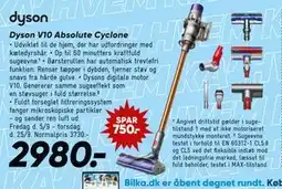 Bilka Dyson V10 Absolute Cyclone, DKK 2980 tilbud
