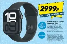 Bilka Apple Watch Series 10 42mm GPS, DKK 2999 tilbud